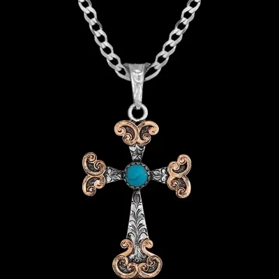 Numbers Cross Pendant (In Stock)